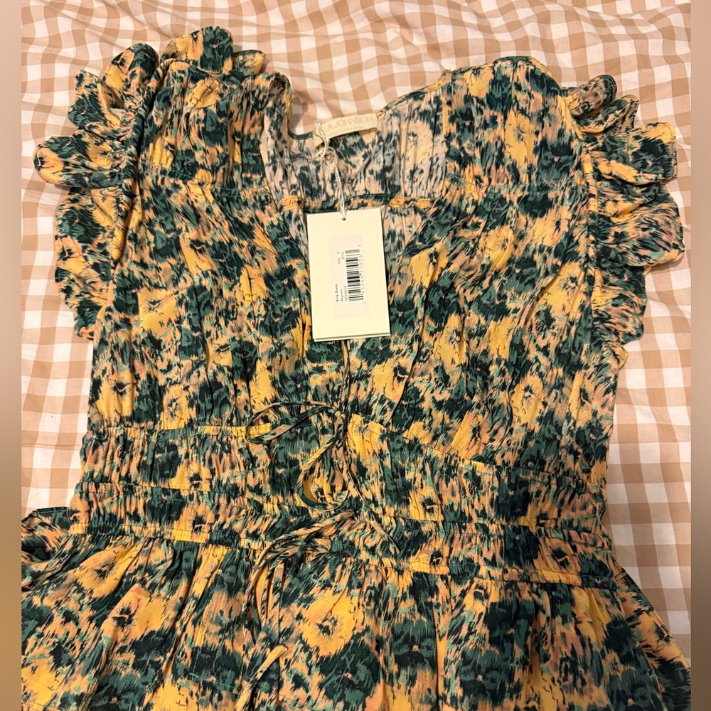 NWT ulla Johnson avia dress size 2 color begonia - Picture 3 of 4